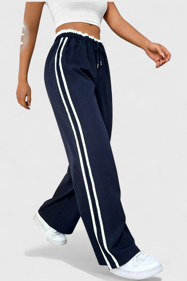 Alanys Side-Detail Flared Sport Pants