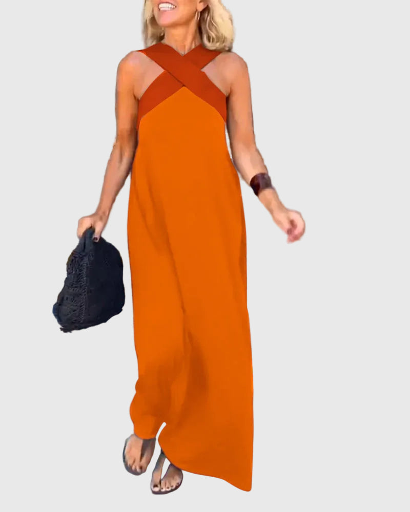 Julie™ | Halterneck Maxi Dress
