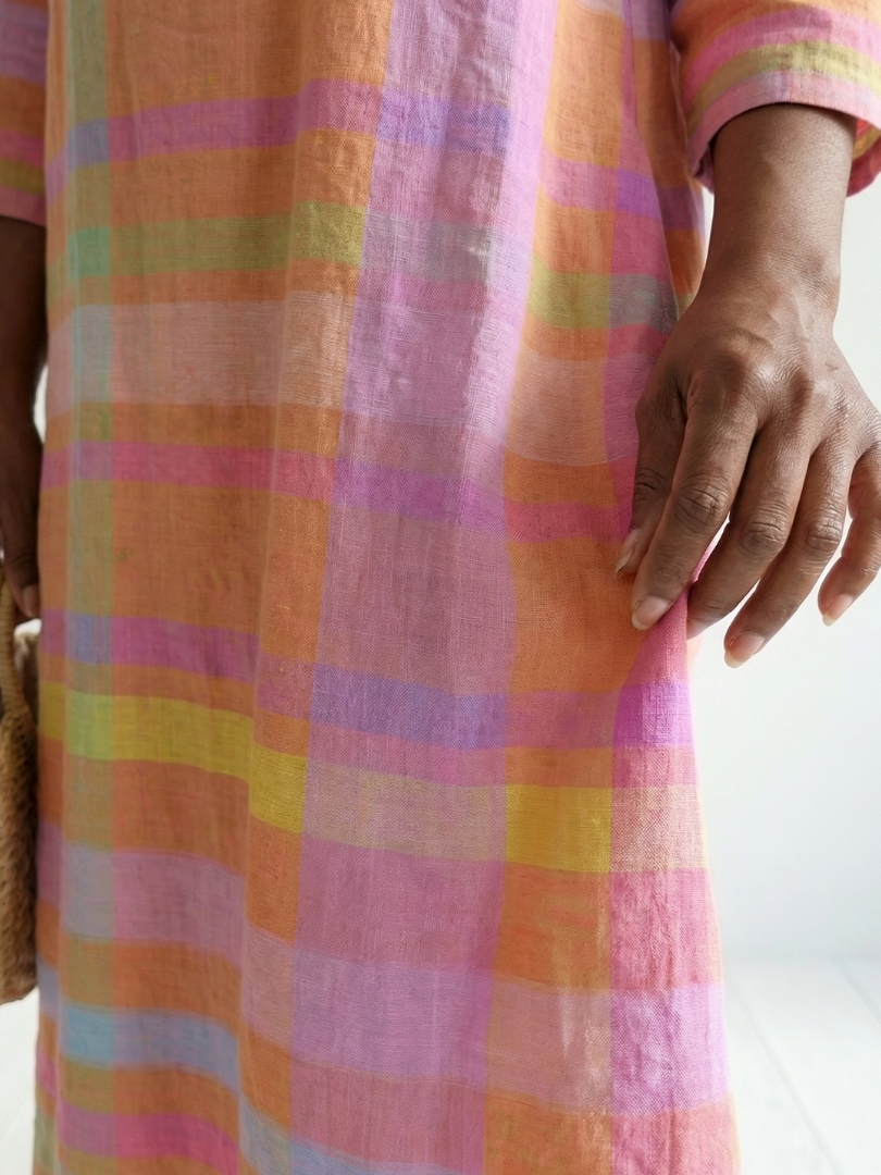 Tessa | Easy Drape Stripe Midi Dress