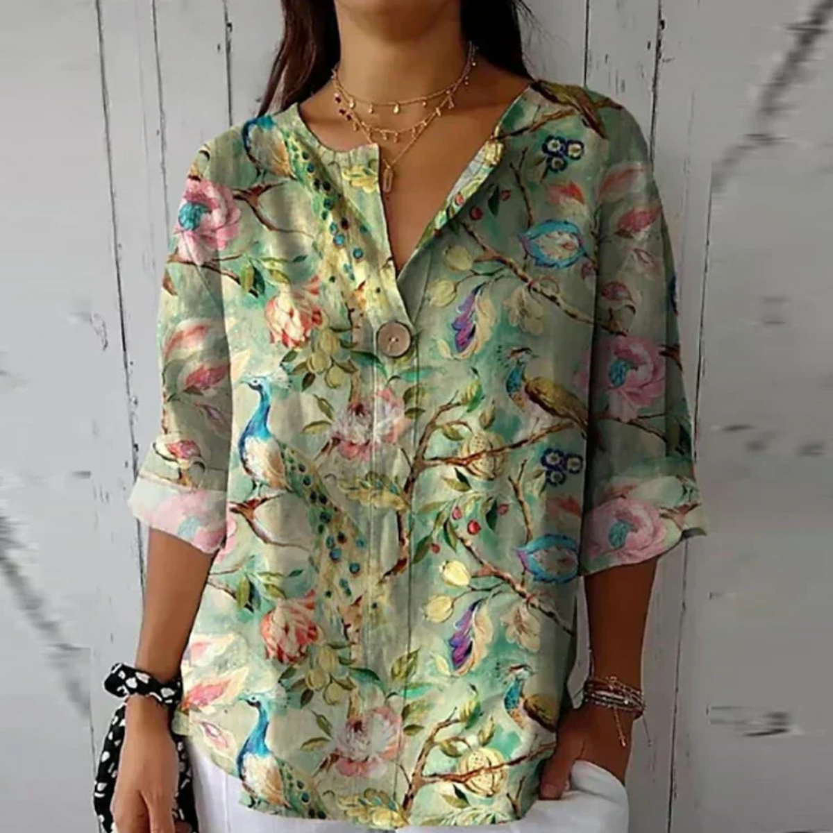 Aaliyah | Chic Floral Print Blouse