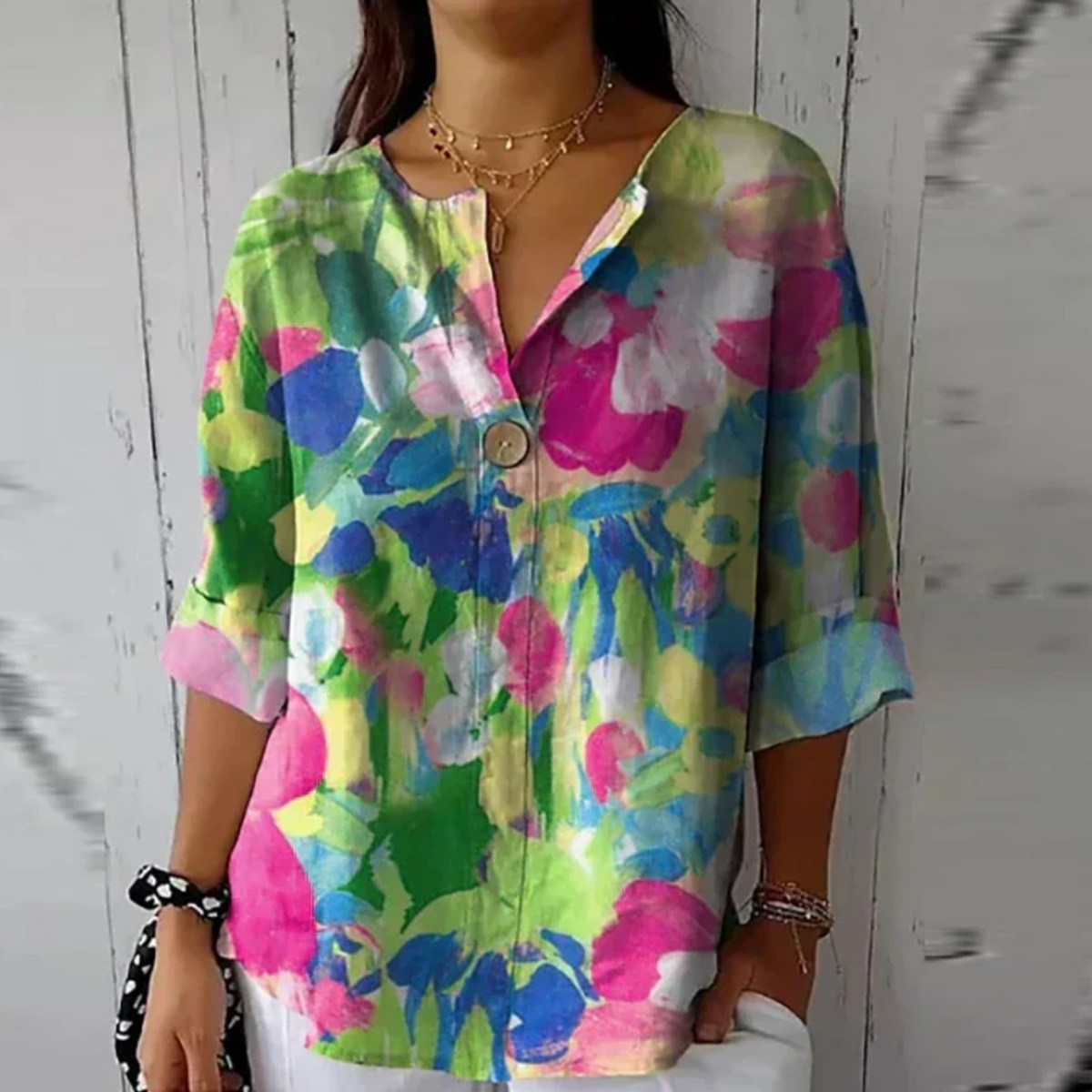 Aaliyah | Chic Floral Print Blouse
