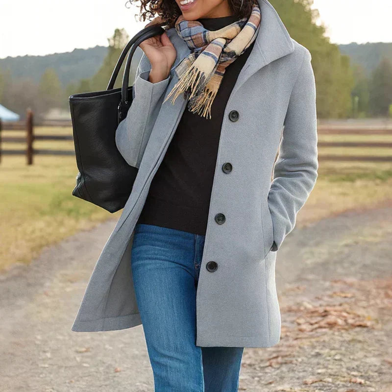 Glenda™ | Classic Buttoned Coat
