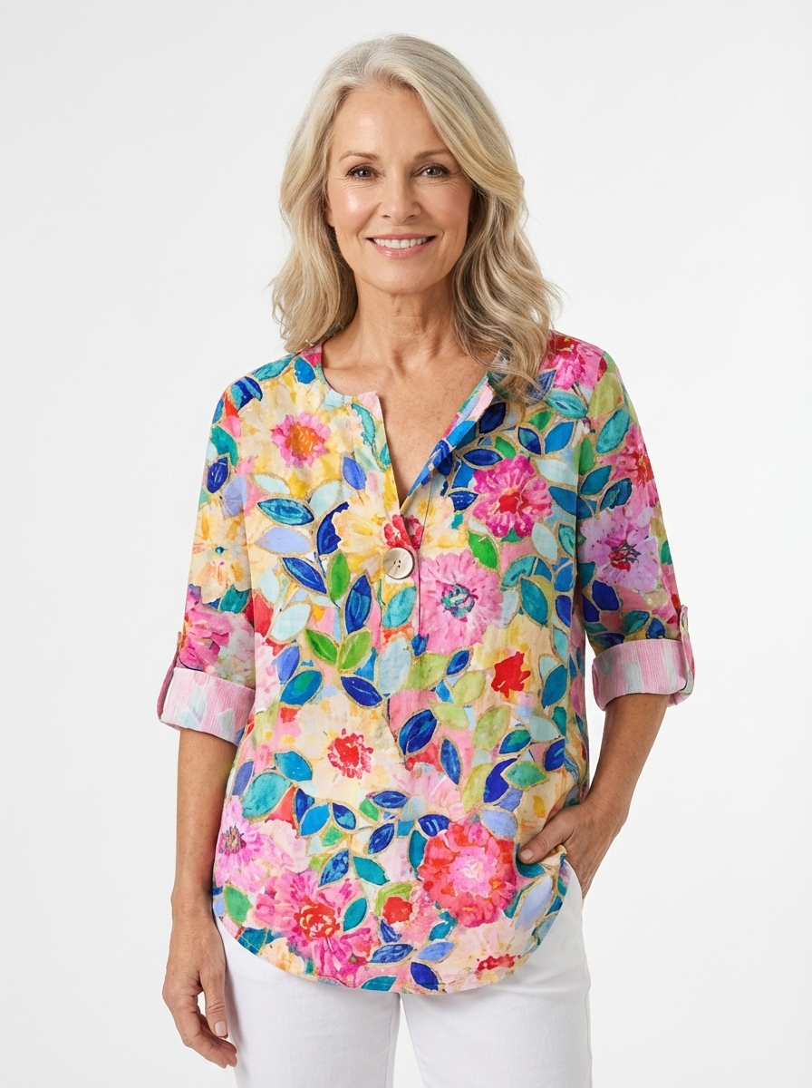 Aaliyah | Chic Floral Print Blouse