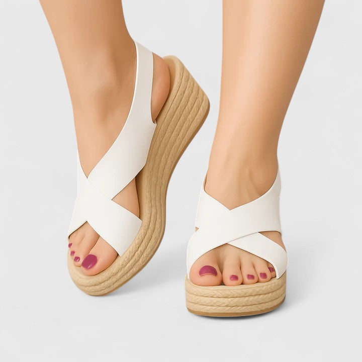 Alexis™ | Crossover Platform Sandals