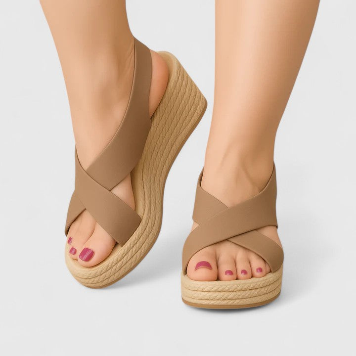 Alexis™ | Crossover Platform Sandals
