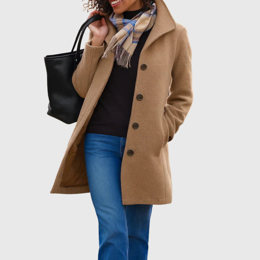 Glenda™ | Classic Buttoned Coat