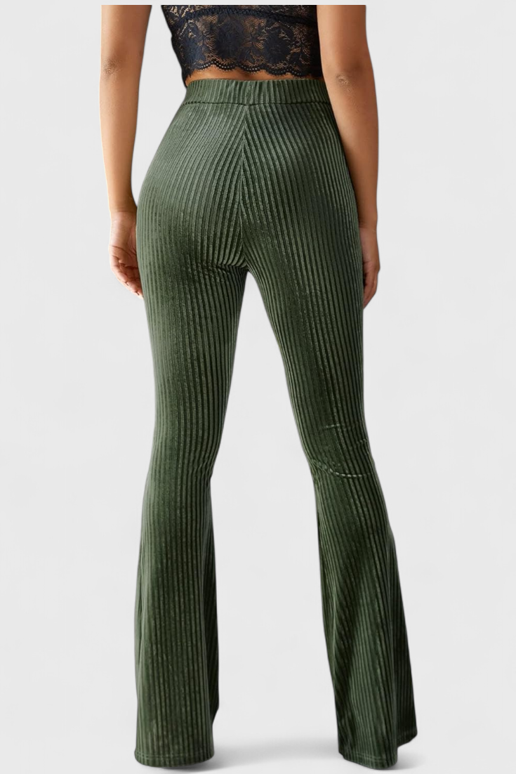 Velvet Flared Pants by Liset