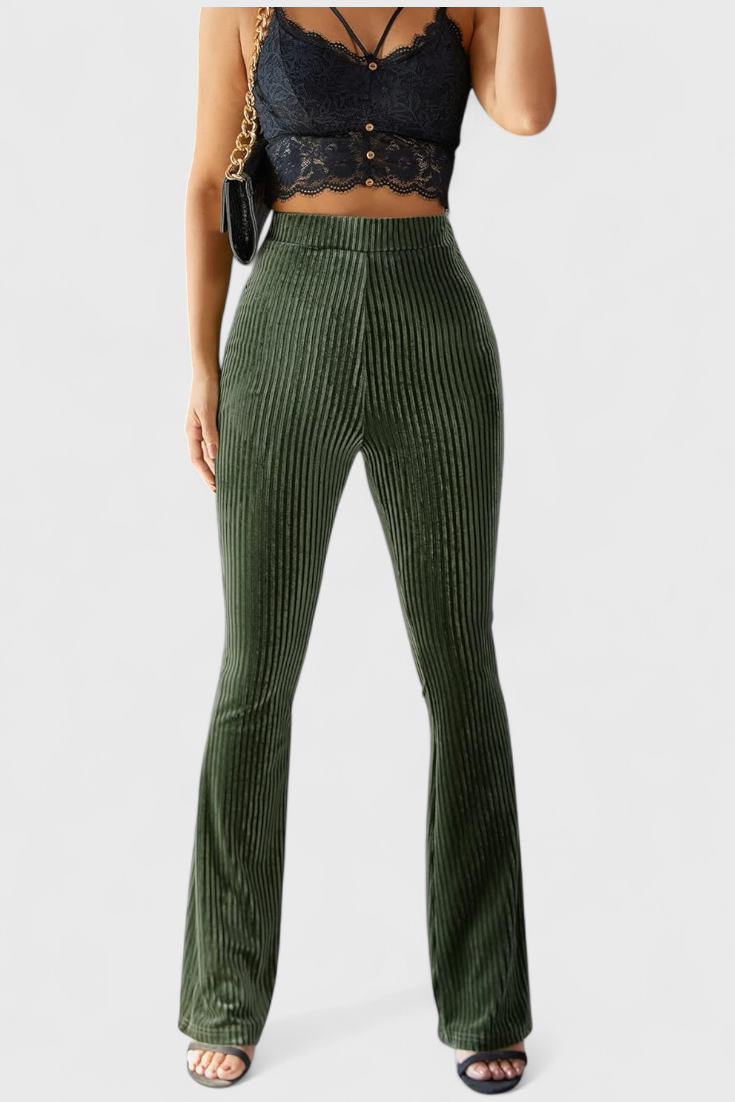 Velvet Flared Pants by Liset