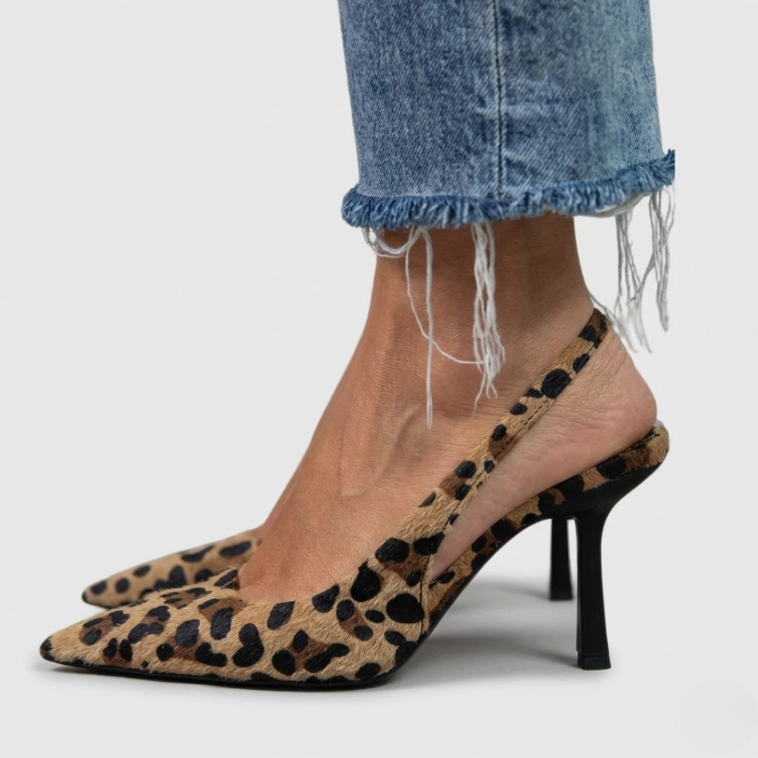 Sharon™ | Leopard-Print Comfort Heels