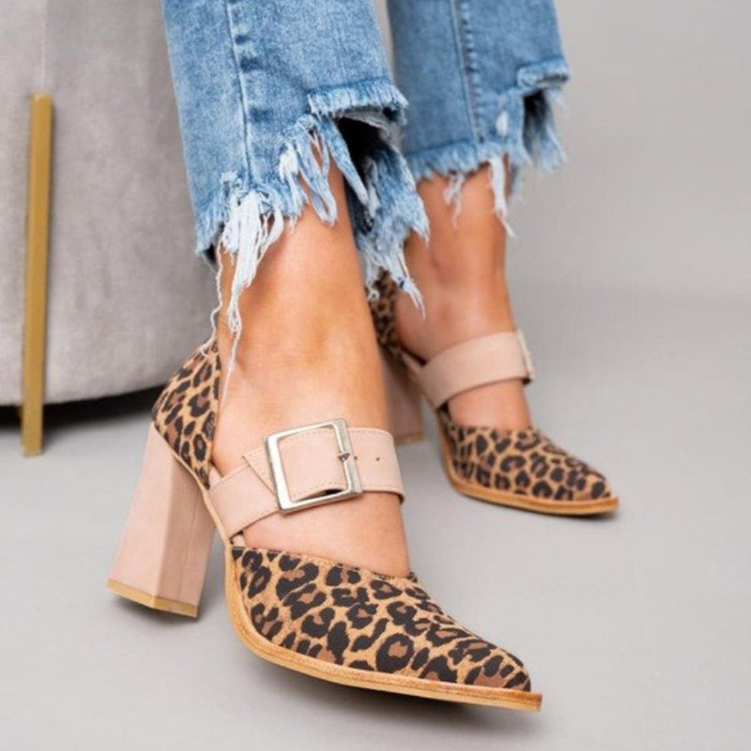 Kathleen™ | Leopard-Print Pointed Heels