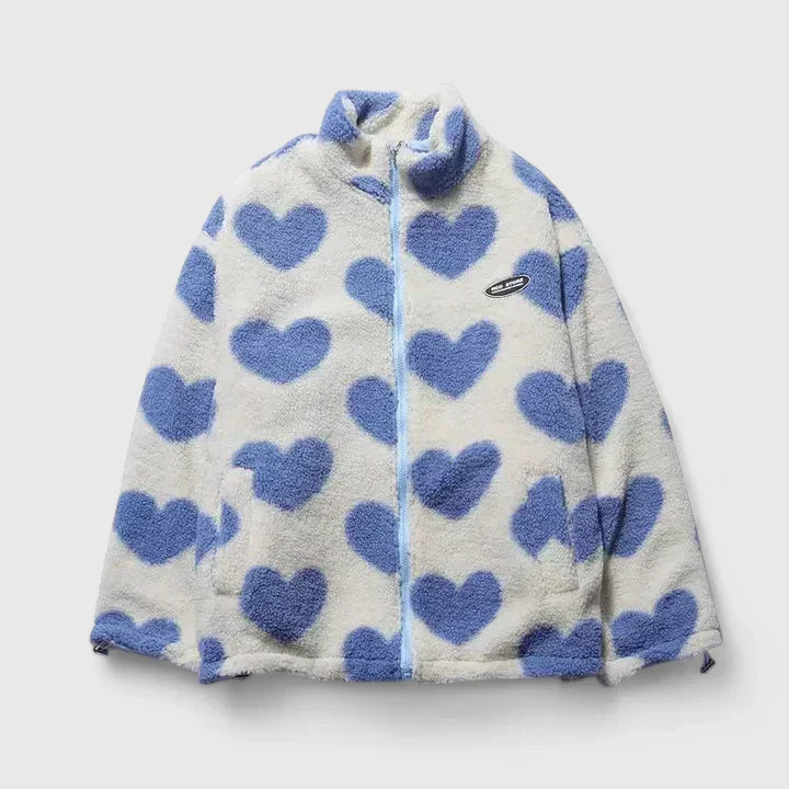 Nina™ | Heart Print Reversible Jacket