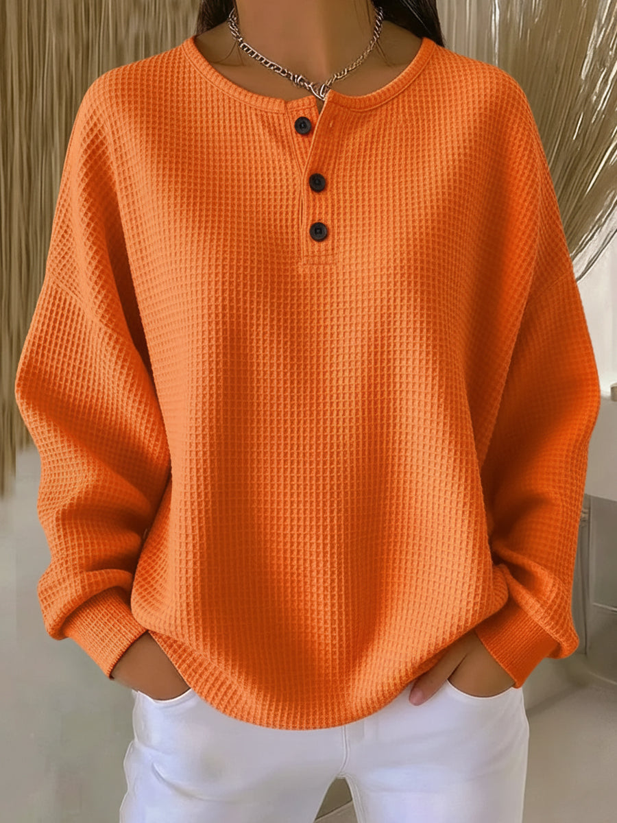 Bristol | Cozy Waffle Knit Henley