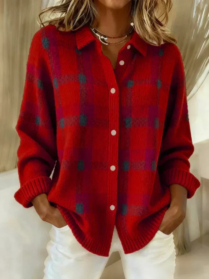 Salome | Cloud-Soft Plaid Button-Up
