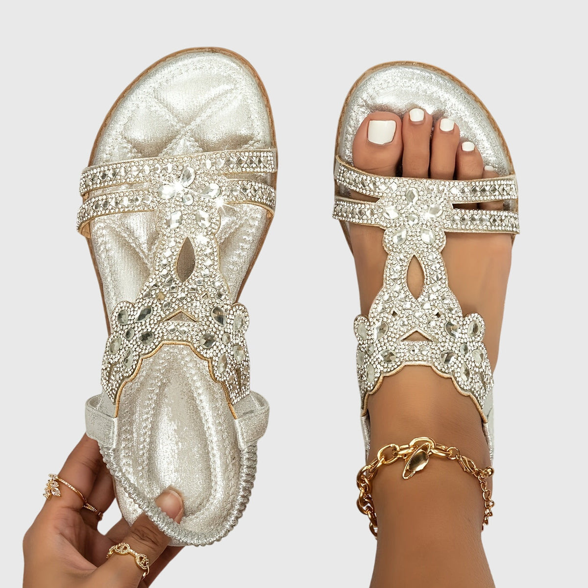 Rachel™ | Sparkling Jewelled Sandals