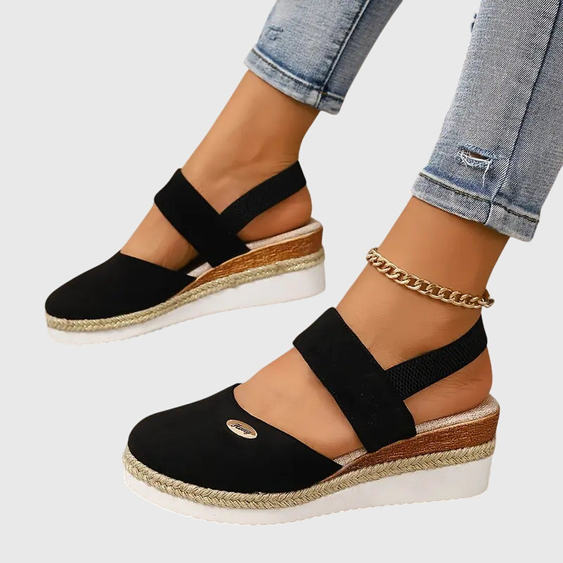Rosalie™ | Closed Toe Wedge Espadrilles