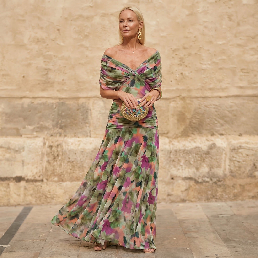 Roslyn™ | Elegant Multicolour Dress