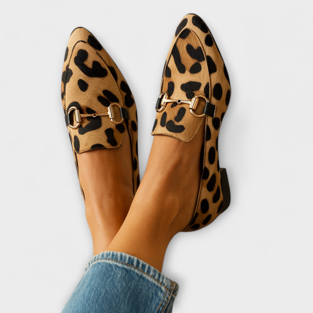 Gwen™ | Leopard-Print Loafers