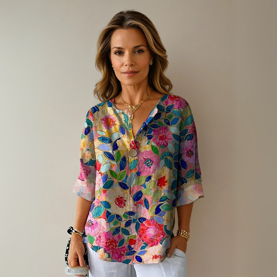 Aaliyah | Chic Floral Print Blouse