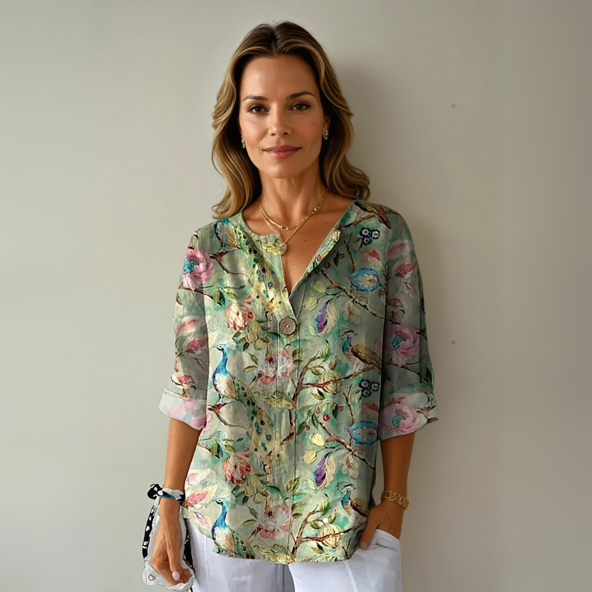 Aaliyah | Chic Floral Print Blouse